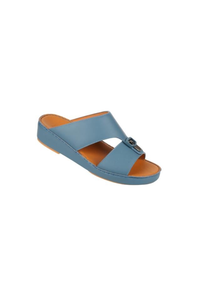 barjeel uno 008-3722 Barjeel Uno Mens Arabic Sandals BS 37 Blue  - Image 3
