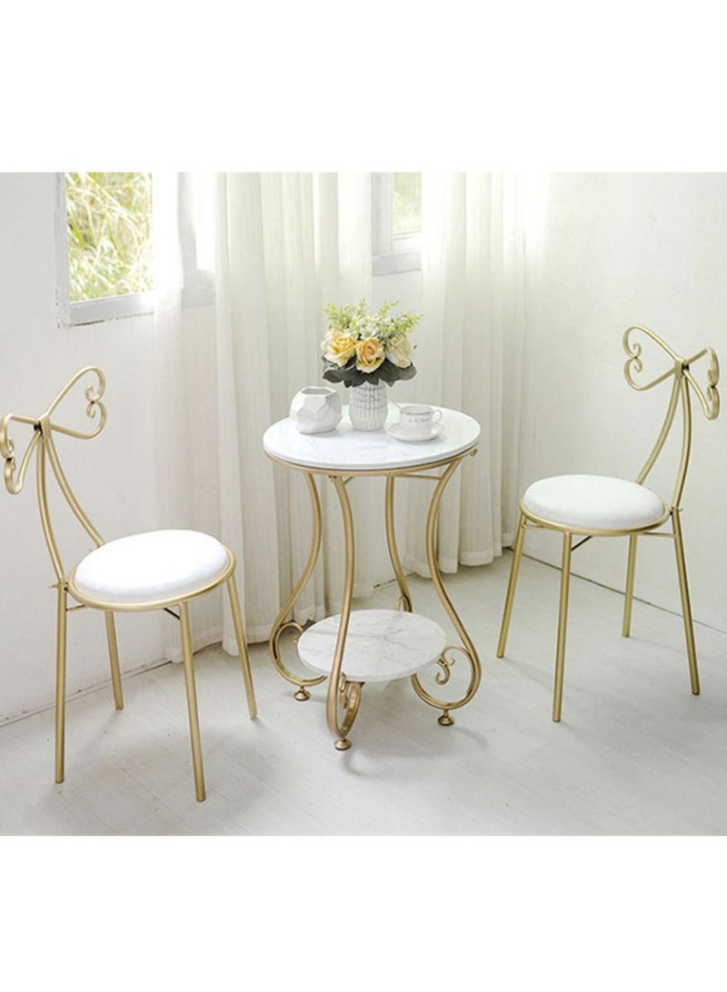 طاولة صغيرة دائرية بسيطة من الحديد فن القهوة أريكة أوروبية إبداعية للترفيه غرفة المعيشة شرفة حديثة - Image 4