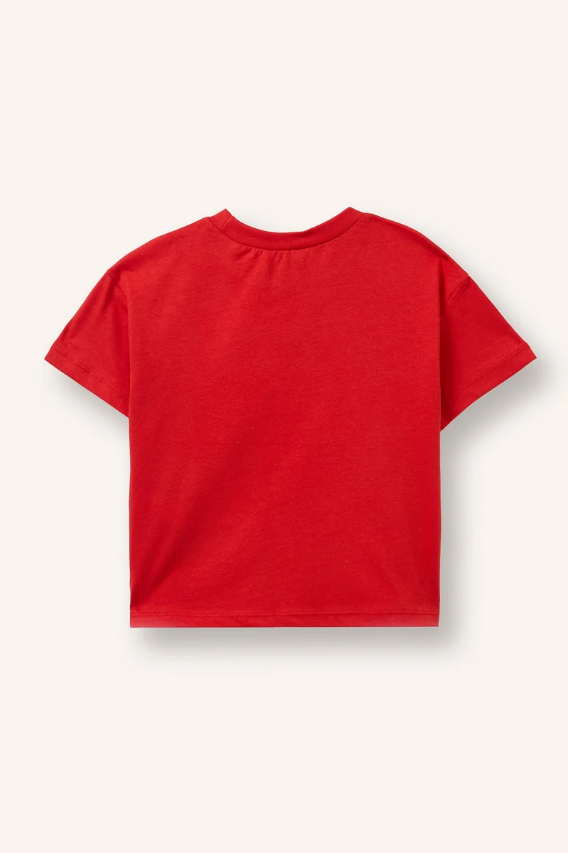 ديفاكتو Regular Fit Slogan Short Sleeve T-Shirt