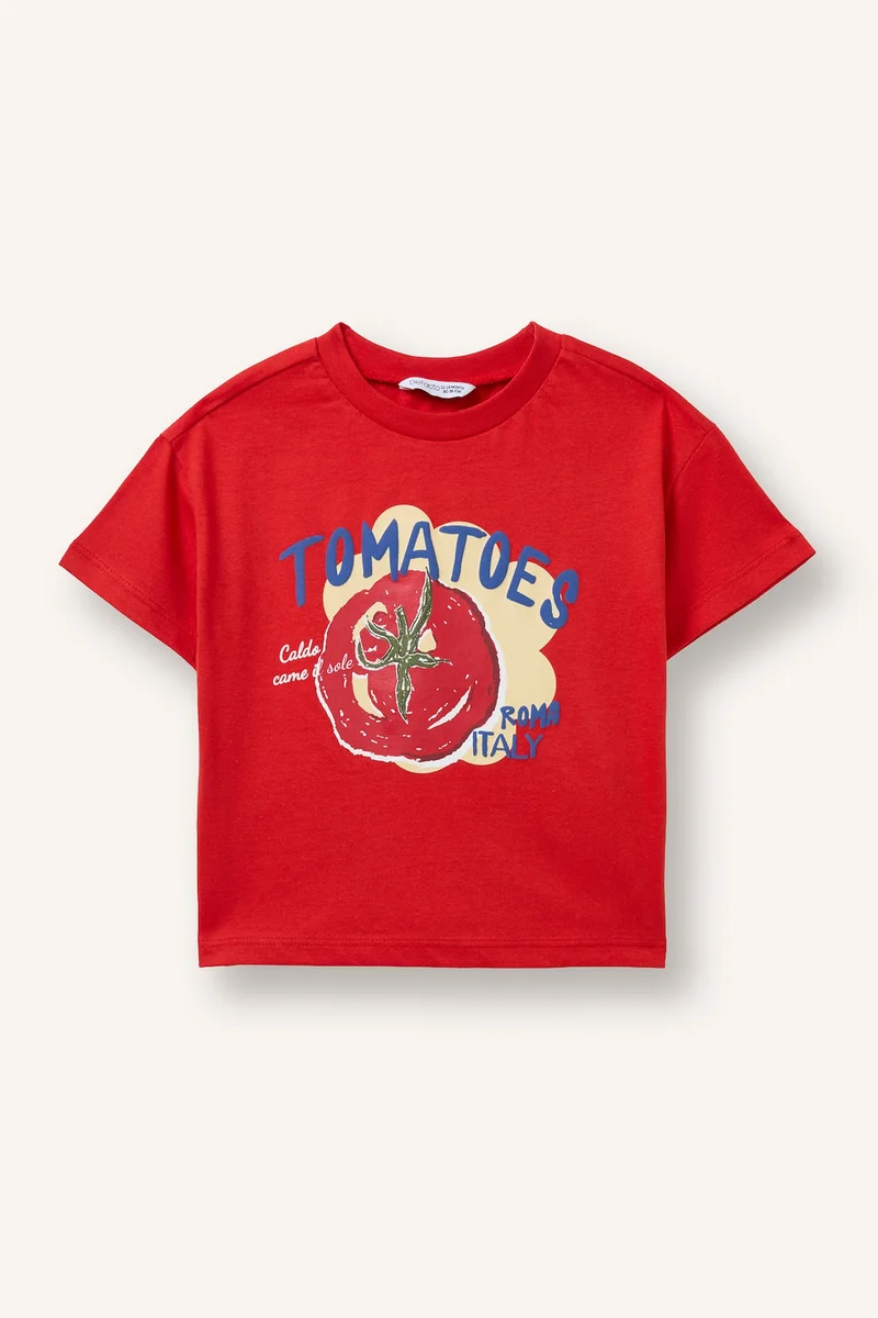 ديفاكتو Regular Fit Slogan Short Sleeve T-Shirt