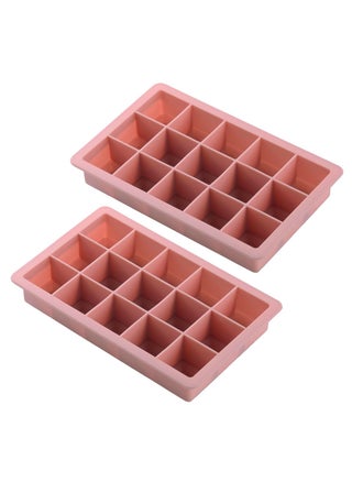 Silicone Ice Tray, 2 Piece Set, Ice Cube Mould Peach Color 15 Cubes - pzsku/Z48F73E7EE9149E4BB8F0Z/45/_/1732094027/77d64a8a-093d-4eb7-ae8f-53d5f6306658