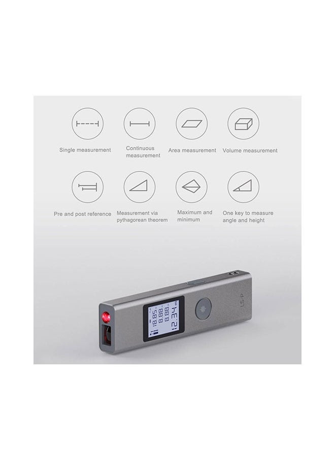 NIBEMINENT Handheld USB Flash Charging Laser Rangefinder Grey 15x6x10cm  - Image 4