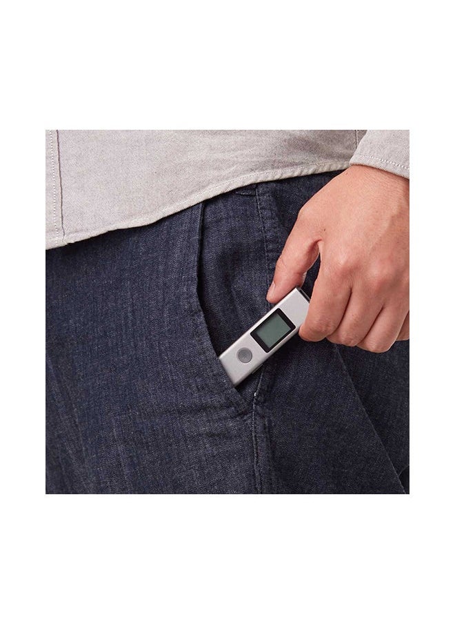 NIBEMINENT Handheld USB Flash Charging Laser Rangefinder Grey 15x6x10cm  - Image 3