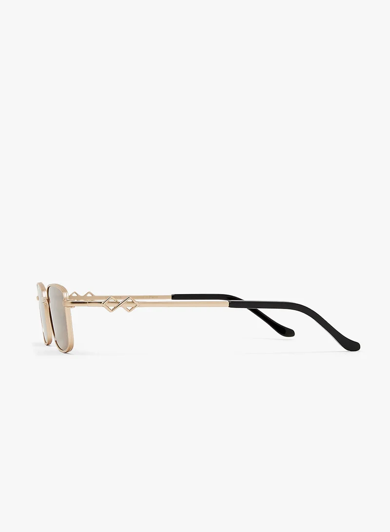 KAREN WAZEN Ellis Rectangle Sunglasses