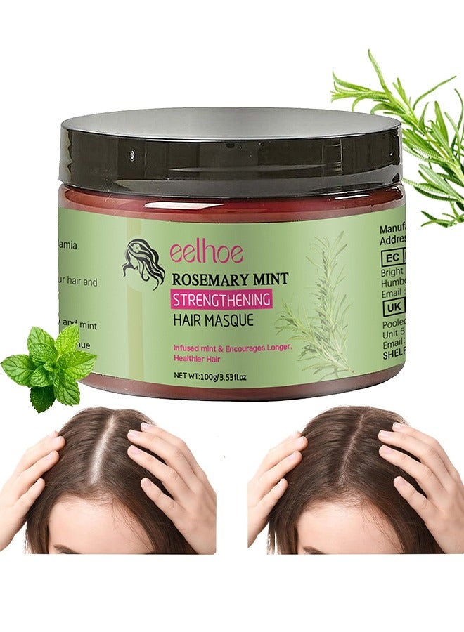 إيلهو قناع الشعر بالروزماري يصلح الشعر الجاف والخشن والمجعد، ويعالج الكيراتين، ويعزز نمو الشعر، ويصلح فروة الرأس التالفة، ويمنع تساقط الشعر، مع قناع الشعر بنكهة الروزماري والنعناع للعناية بالشعر. - Image 1