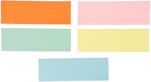 School Specialty Pacon Blank Flash Cards, Assorted Colors, 3 x 9 Inches, Pack of 250 - Image 3