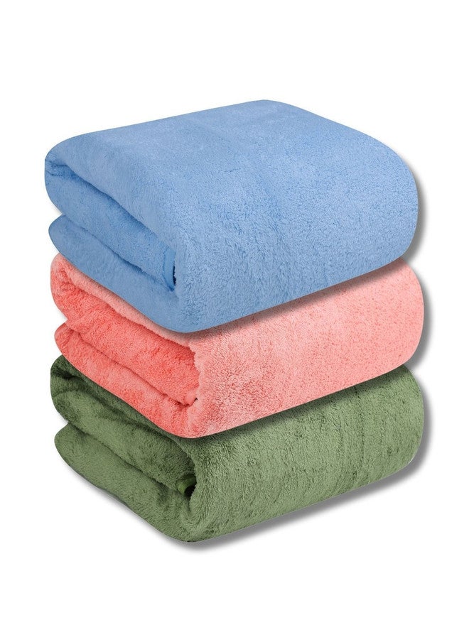 Fezora Microfiber 450 GSM Breathable Bath Towels Set - 3 Pieces - Image 1
