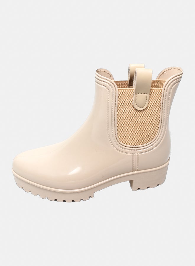 Glitter Women Half-Boots - Beige - Image 2