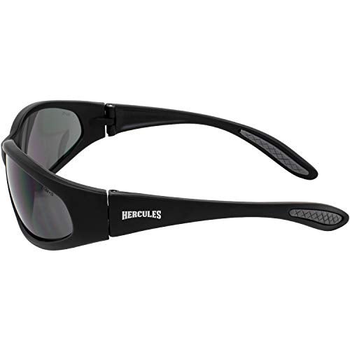 Global Vision Hercules Motorcycle Sunglasses Riding Glasses Anti-fog & ANSI Safety Rated Black Frame - Image 3