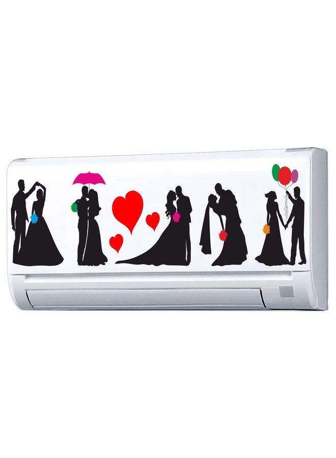 Decopix 'ac Sticker Fridge Sticker Wall Sticker Split Ac Stickers Air Conditioner Sticker - Standard Size (Fit for All Models/Sizes/Brands) (Vinyl, Multicolor)' - SM6054 - Image 1