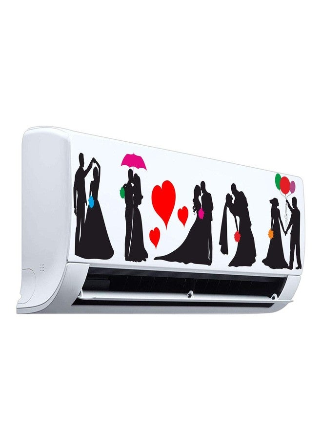 Decopix 'ac Sticker Fridge Sticker Wall Sticker Split Ac Stickers Air Conditioner Sticker - Standard Size (Fit for All Models/Sizes/Brands) (Vinyl, Multicolor)' - SM6054 - Image 2