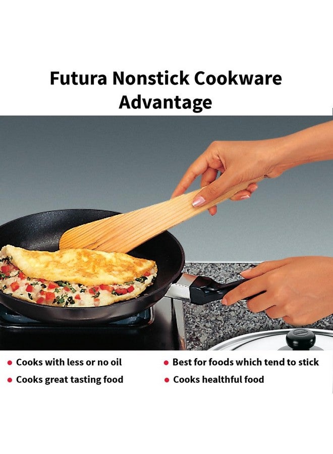 Hawkins Futura 20 cm Frying Pan, Non Stick Fry Pan with Stainless Steel Lid, Small Frying Pan, Black (NF20S) - Image 4