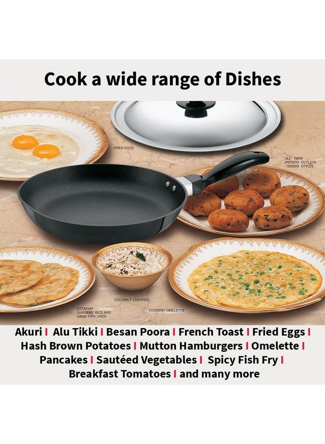 Hawkins Futura 20 cm Frying Pan, Non Stick Fry Pan with Stainless Steel Lid, Small Frying Pan, Black (NF20S) - Image 5