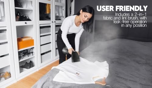 MAGIC PRO Garment Steamer, 1500W Travel Steamer with 300ml Detachable Water Tank, Fast 30s Heat-Up, Auto-Off, Handheld Steamer for Wrinkle Removal on Clothes, Garments, and Fabrics Black - Image 4