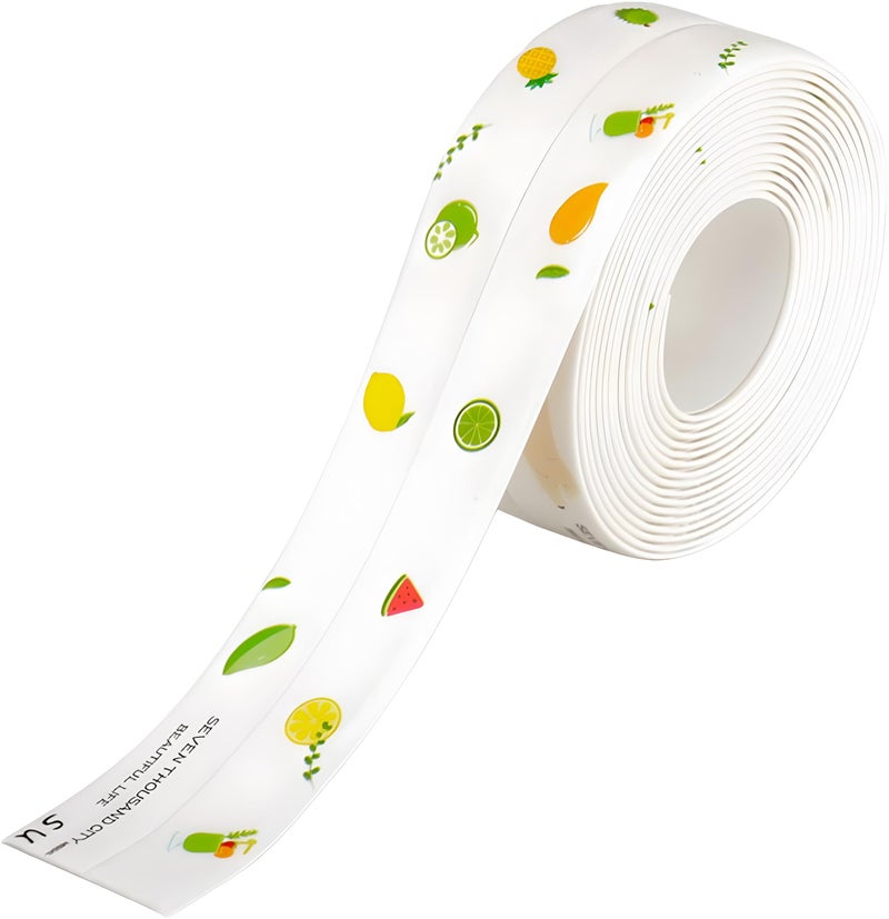 Self Adhesive PVC Oil Proof Caulk Strip for Kitchen and Bathroom – Sealing Tape for Tubs, Bathtub, Toilet – Waterproof & Moisture-Proof, Easy to Install – Random Multicolor Design - Image 1