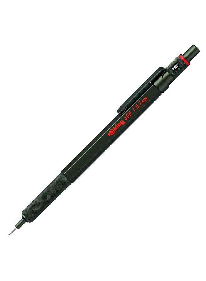 rOtring 1904444 600 Mechanical Pencil, 0.7 mm, Silver Barrel - Image 1