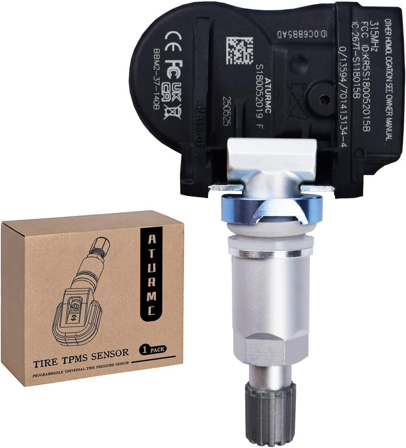 مجموعة من 1 مستشعر TPMS لنظام مراقبة ضغط الإطارات 315MHz متوافق مع M-azda 5 RX-8 Speed3 CX-5 6 CX-3 M-5Miata CX-9 OEM - بديل لـ # BBM237140B - Image 1