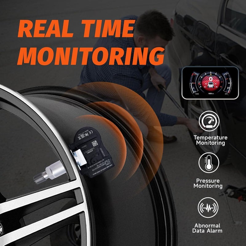 مجموعة من 1 مستشعر TPMS لنظام مراقبة ضغط الإطارات 315MHz متوافق مع M-azda 5 RX-8 Speed3 CX-5 6 CX-3 M-5Miata CX-9 OEM - بديل لـ # BBM237140B - Image 5