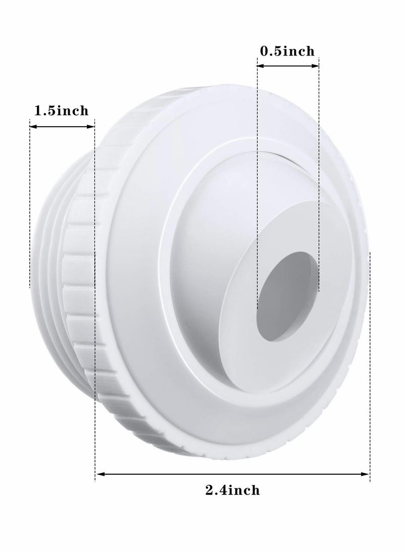 SYOSI Nozzle Outlet, Jacuzzi Jets, Pool Jet Nozzles Sp1419c Flow Inlet Fitting Opening Water Directional Pool Return Fittings With MIP Thread (3,1/2 Inch 3Pcs) - Image 2