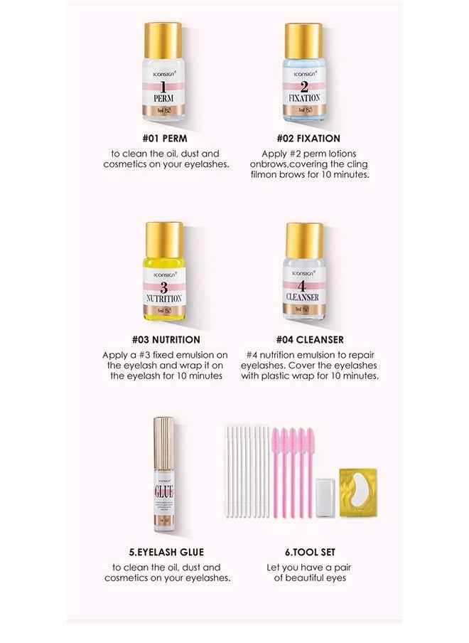 ICONSIGN Lash Lift Kit Eyebrow Tint Dye Set  - Image 3