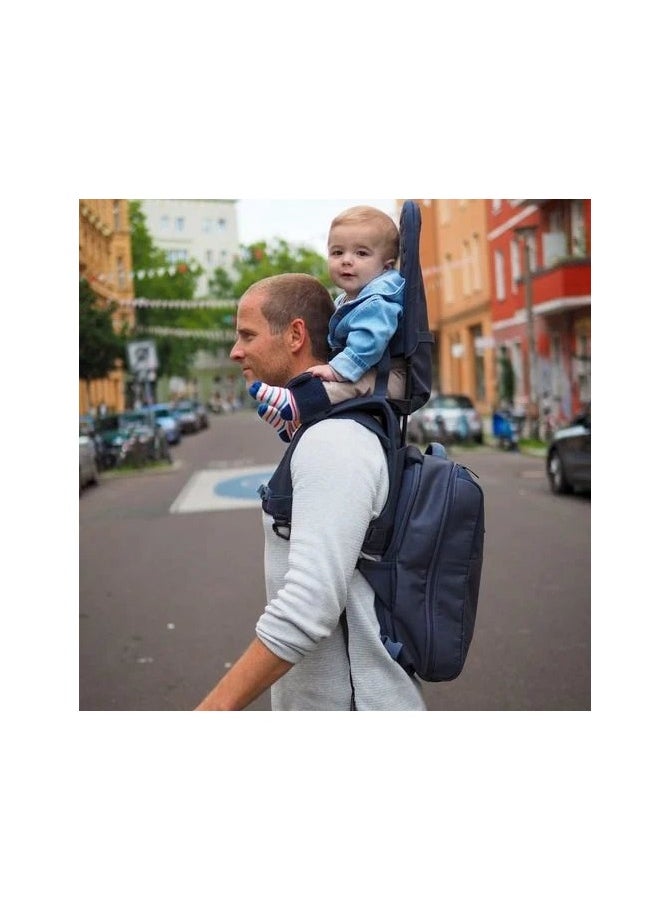 Minimeis - MiniMeis Universal Adult Backpack | 28 Liters | Compatible with Baby Shoulder Carriers | Daily Use | Travel | Hiking | Outdoor | Camping | Handwashable | Waterproof | Lightweight | Dark Blue - Image 1