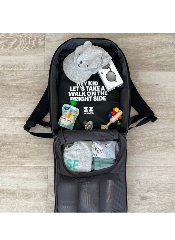 Minimeis - MiniMeis Universal Adult Backpack | 28 Liters | Compatible with Baby Shoulder Carriers | Daily Use | Travel | Hiking | Outdoor | Camping | Handwashable | Waterproof | Lightweight | Dark Blue - Image 1