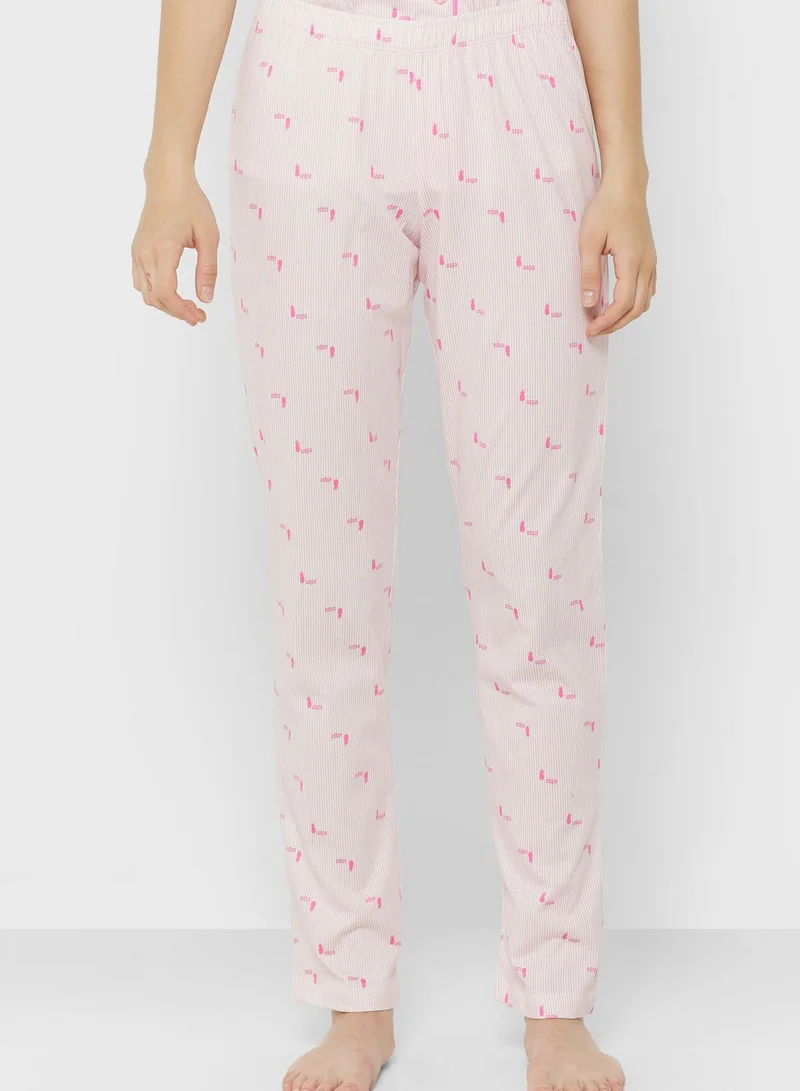 U.S. Polo Assn. Button Down Shirt & Pyjama Set