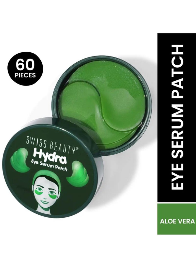 SWISS BEAUTY Swiss Beauty Hydra Anti Wrinkle Eye Serum Patch| Treats Dark Circles, Fine Lines And Wrinkles | Enriched With Collagen And Aloe Vera Extract | Shade- Aloevera, 60 Pcs|  - Image 1