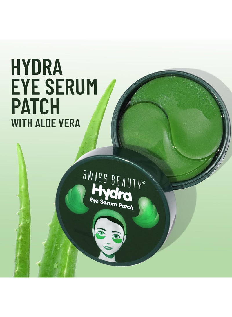 SWISS BEAUTY Swiss Beauty Hydra Anti Wrinkle Eye Serum Patch| Treats Dark Circles, Fine Lines And Wrinkles | Enriched With Collagen And Aloe Vera Extract | Shade- Aloevera, 60 Pcs|  - Image 2