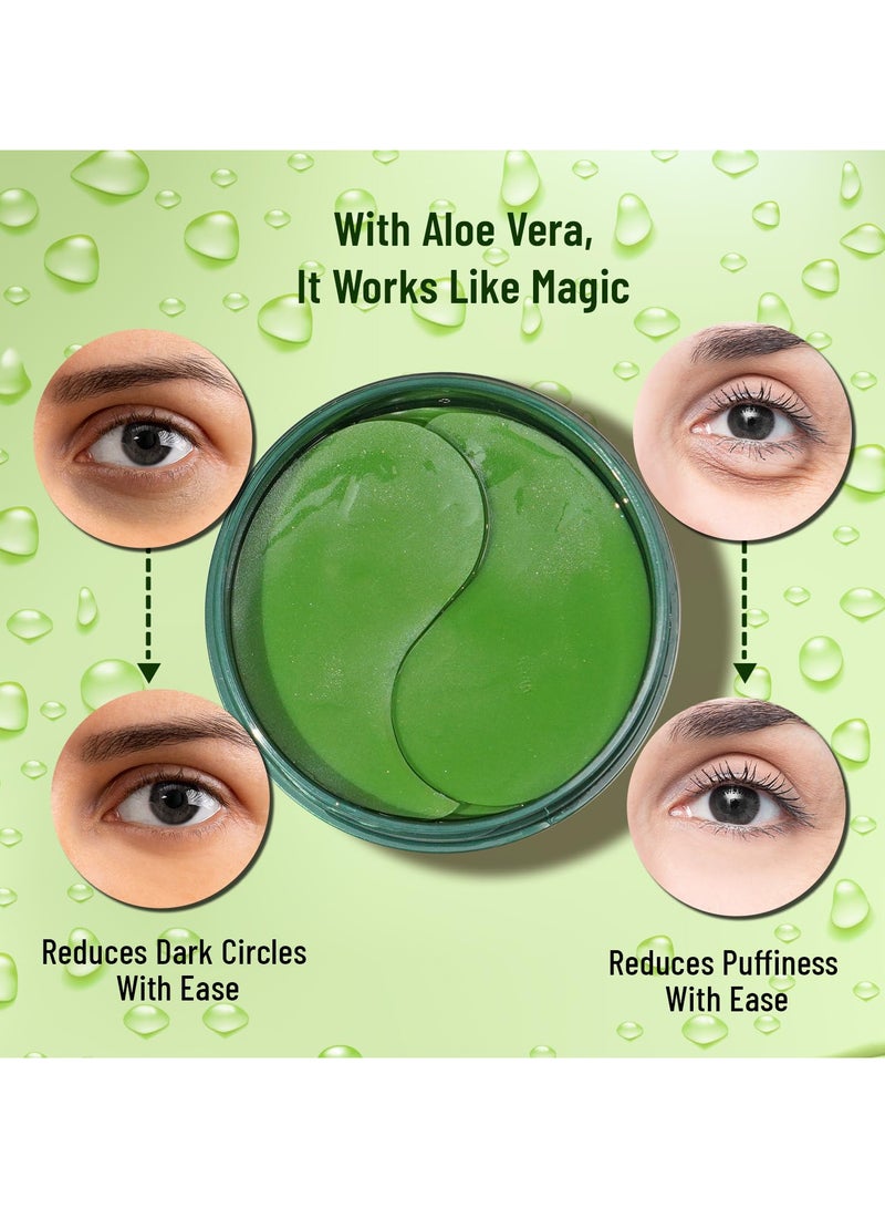 SWISS BEAUTY Swiss Beauty Hydra Anti Wrinkle Eye Serum Patch| Treats Dark Circles, Fine Lines And Wrinkles | Enriched With Collagen And Aloe Vera Extract | Shade- Aloevera, 60 Pcs|  - Image 4