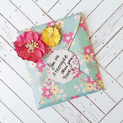 weRevel Vibrant and Colorful Leaves Theme Note Stickers, 40 Pieces, 2 inches, Round, 4 Unique Designs, Made of Paper-Self-Adhesive - Image 4