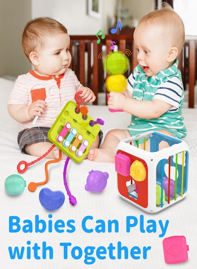 kecristv Montessori Toys for Toddler Girls Boys, Baby Sorter Learning Sensory Activity Cube, Toddler Girl Boy Birthday Gifts, Baby Toys 18+ Months - Image 4