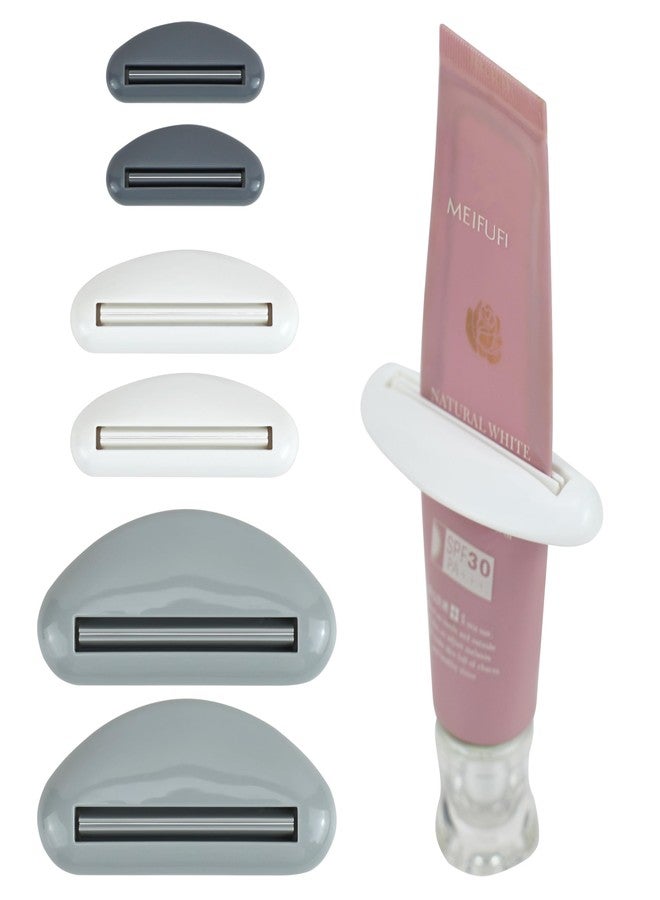 EIKS 6 Sets Tube Squeezer Clip for Toothpaste, Hand Cream, Paint Tube, Cosmetics, Easy Press & Reduces Waste - Image 1