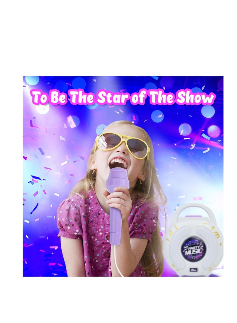 Kids Karaoke Machine with 2 Microphones, Karaoke Machine for Kids Age 4-12, Play Microphone for Kids Ages 3-5, Toddler Microphones Toy for Singing, Great Birthday Gift for Boys, Girls - Image 2