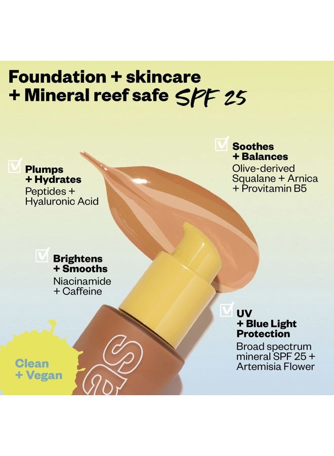 Kosas فونداسيون Revealer لتحسين البشرة مع حماية SPF 25 - ترطيب، تفتيح، تهدئة، امتلاء، حماية البشرة - قوام ناعم، لمسة طبيعية وصيغة نظيفة - لون فاتح بارد 150 - Image 4