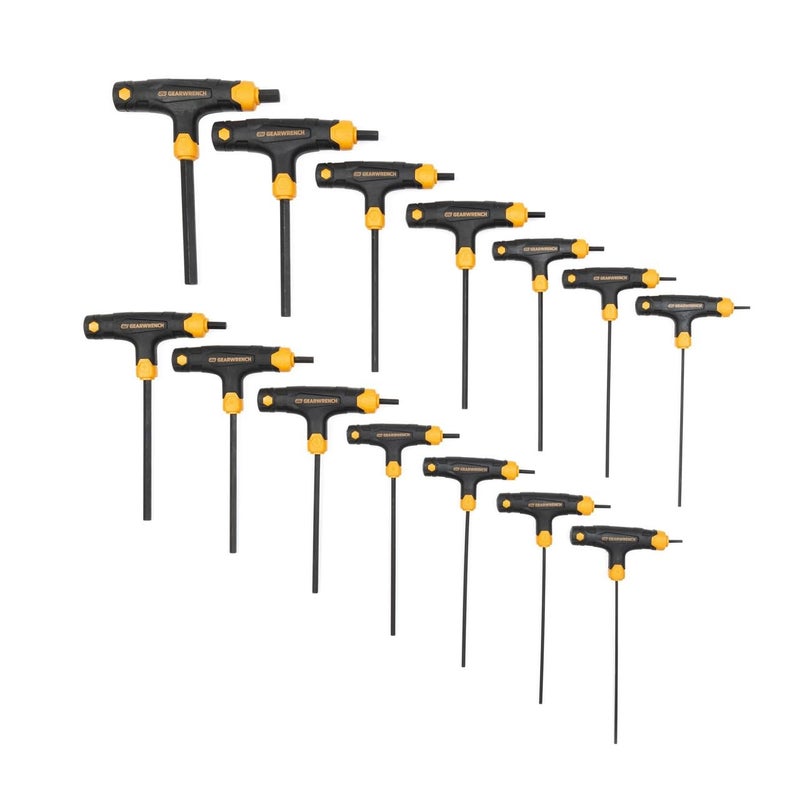 GEARWRENCH 14 Piece SAE/Metric T-Handle Hex Key Set - 83514 - Image 1