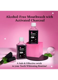 Perfora Activated Charcoal Teeth Whitening Mouthwash | Alcohol Free | Mouth Freshner With Active Ingredients| No Artificial Colors | Suitable For Men, Women, Children | 200Ml  - Image 2