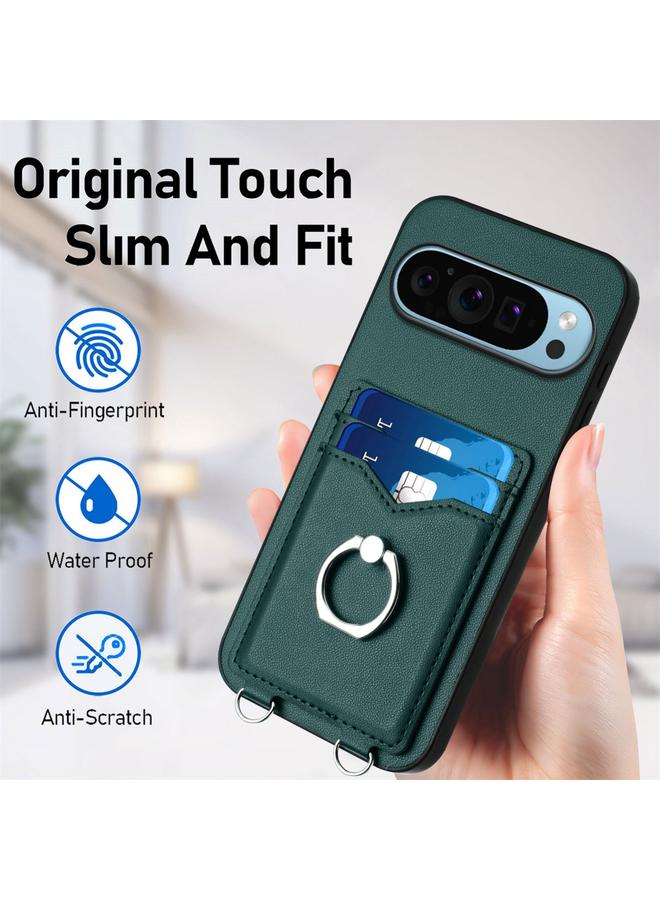 Zaboon Case For Google Pixel 9 Pro XL R20 Crossbody Rope Ring Card Holder Phone Case - Image 5