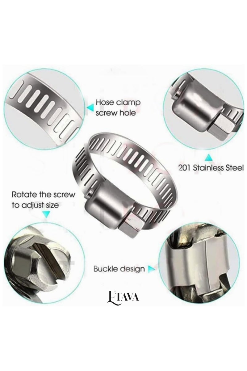 إيتافا أنبوب غاز البترول المسال مع مشبكين – صناعة إيطالية – خرطوم قوي بطول 2 متر لتوصيل الغاز للمواقد وأسطوانات الغاز والشوايات الخارجية – مرن ومتين ومضاد للتسرب - Image 3