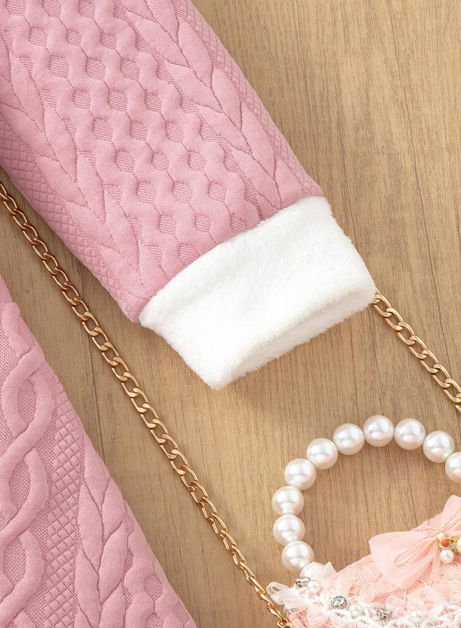 تايك تو فستان محبوك بأكمام طويلة - Image 5