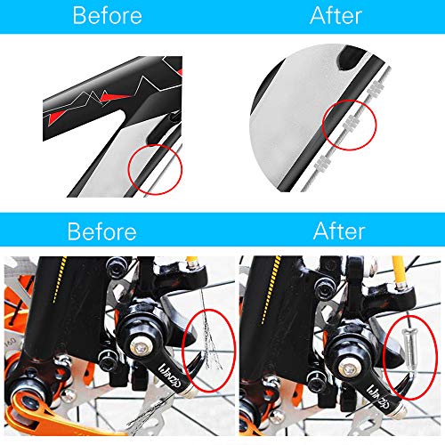 4PCS Bike Brake Cable Shifter Cable, Bicycle Gear Cable Wire for Mountain Bike, Bike Brake Wire Set for Universal Bike, Including 18 PCS Complete Inner Replacement Set - Image 4