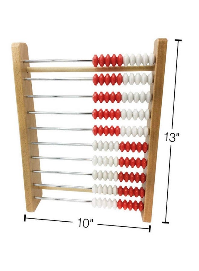 hand2mind hand2mind 100 Bead Wooden Rekenrek, Abacus for Kids Math, Math Manipulatives Kindergarten, Counting Rack for Kids, Counters for Kids Math, Educational Toys for Elementary Kids (Set of 1) - Image 3