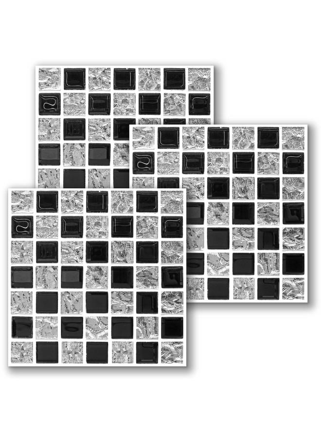 الأزرق جي دبليو 10 قطع من الستيكر الفسيفساء الأنيقة ، بلاط السيراميك ، مطبخ مقاوم للماء ، ملصقات الحائط القابلة للإزالة ، ملصقات أرضية غرفة النوم - Image 1