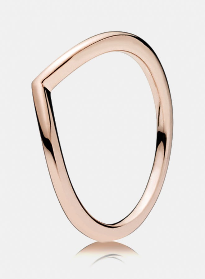 Wishbone 14K Rose Gold-Plated Ring
