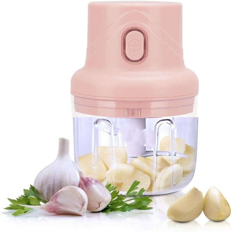 Wireless Mini Food Chopper 250ml USB Rechargeable, Cordless Electric Vegetable, Fruit & Meat Grinder, Baby Food Maker, Garlic, Onion, Ginger Mincer, Quick & Easy Meal Prep, Compact Kitchen Gadget - Image 1