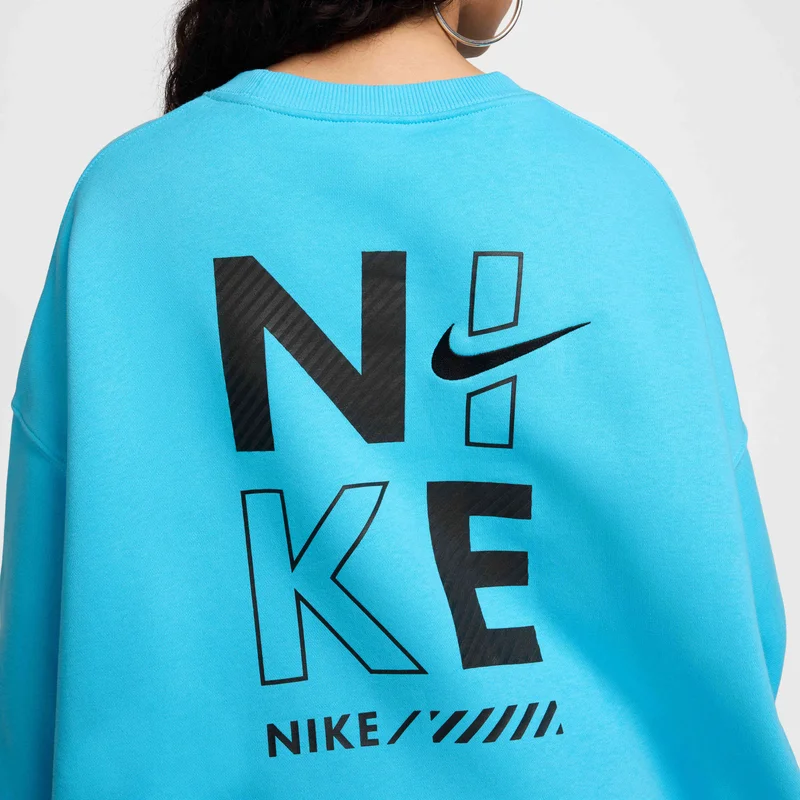 Nike Blue Women's Fleece Sweatshirt for Women | Best Price UAE