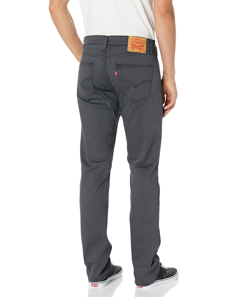 Levi's جينز ليفي للرجال 511 بتصميم نحيف (متوفر أيضًا في الأحجام الكبيرة والطويلة)، رمادي أسود 3D-سترتش، 34W x 32L - Image 2