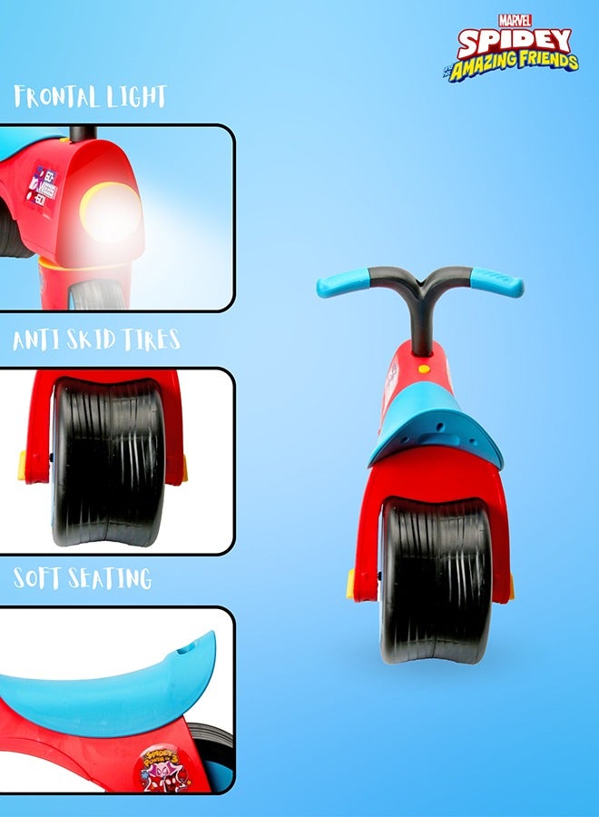 MARVEL Spiderman Ride On Toys for Kids, Baby Ride on Scooter, Gift for Girls & Boys, Balance Bike Anti Skid No Pedal, Toddler Bicycle , 3 years-5 years, Red - Image 3