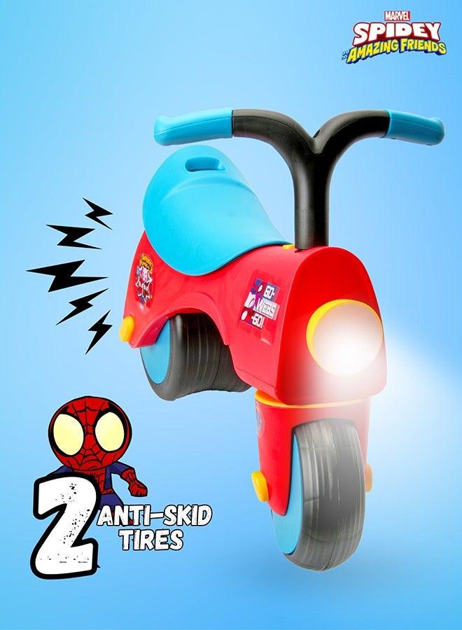 MARVEL Spiderman Ride On Toys for Kids, Baby Ride on Scooter, Gift for Girls & Boys, Balance Bike Anti Skid No Pedal, Toddler Bicycle , 3 years-5 years, Red - Image 5