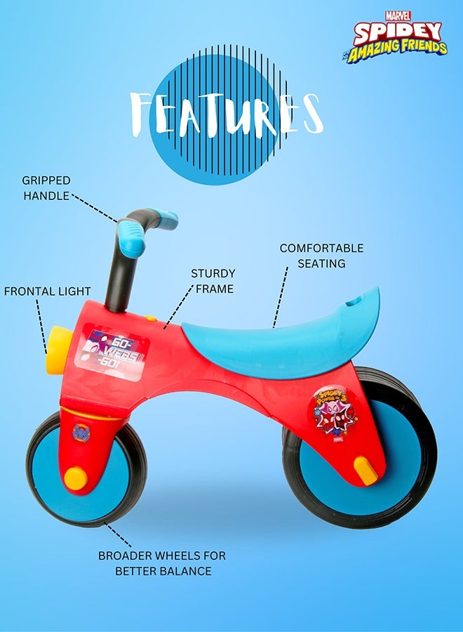 MARVEL Spiderman Ride On Toys for Kids, Baby Ride on Scooter, Gift for Girls & Boys, Balance Bike Anti Skid No Pedal, Toddler Bicycle , 3 years-5 years, Red - Image 4
